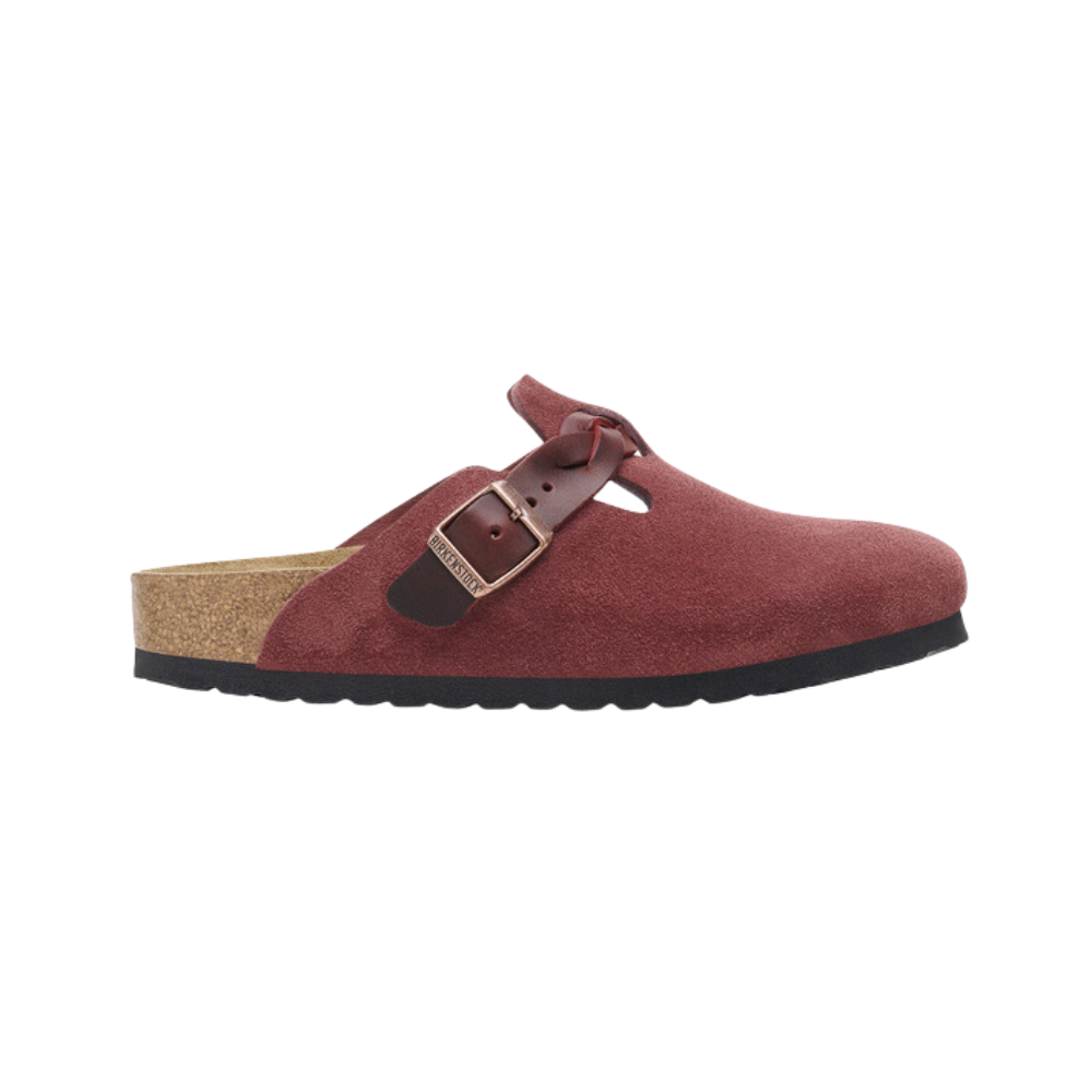 Birkenstock Boston Braided 1027919-Wine Red