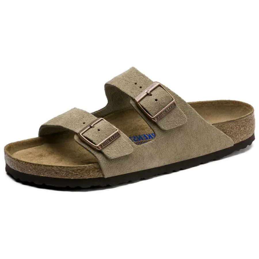 Birkenstock Arizona Soft Footbed Suede Leather 0951301 Taupe