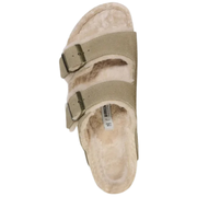 Birskenstock Arizona Shearling Suede Leather 1028226 Taupe