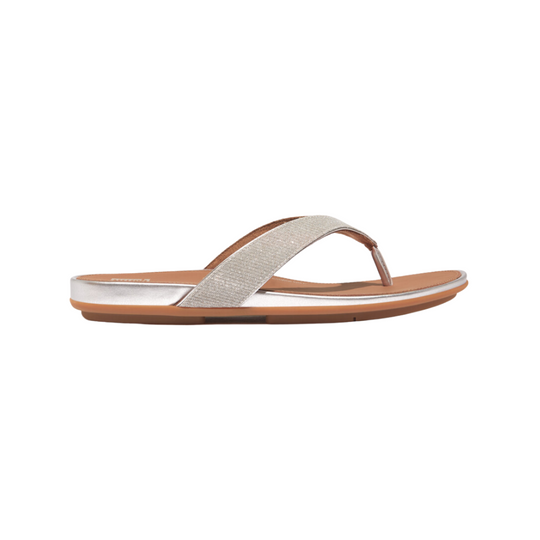 FitFlop Gracie Toe-Post-Silver