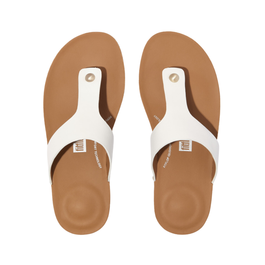 FitFlop Iqushion Leather-Urban White