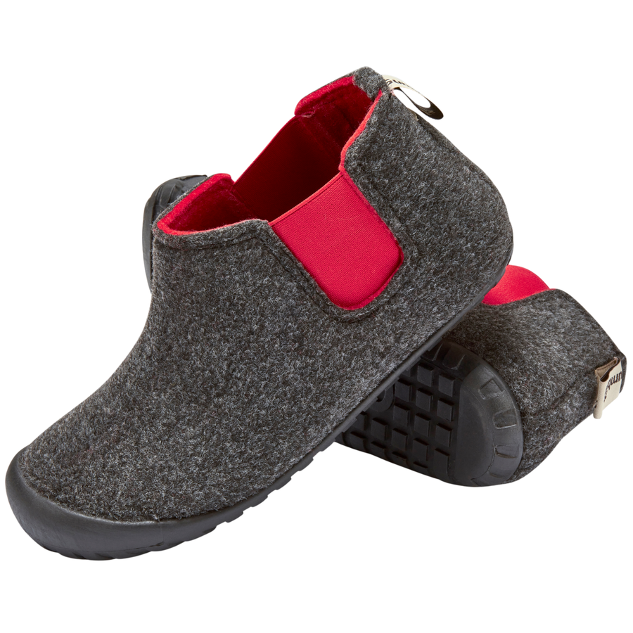 Gumbiies Brumby Women's Slippers Grey/Red