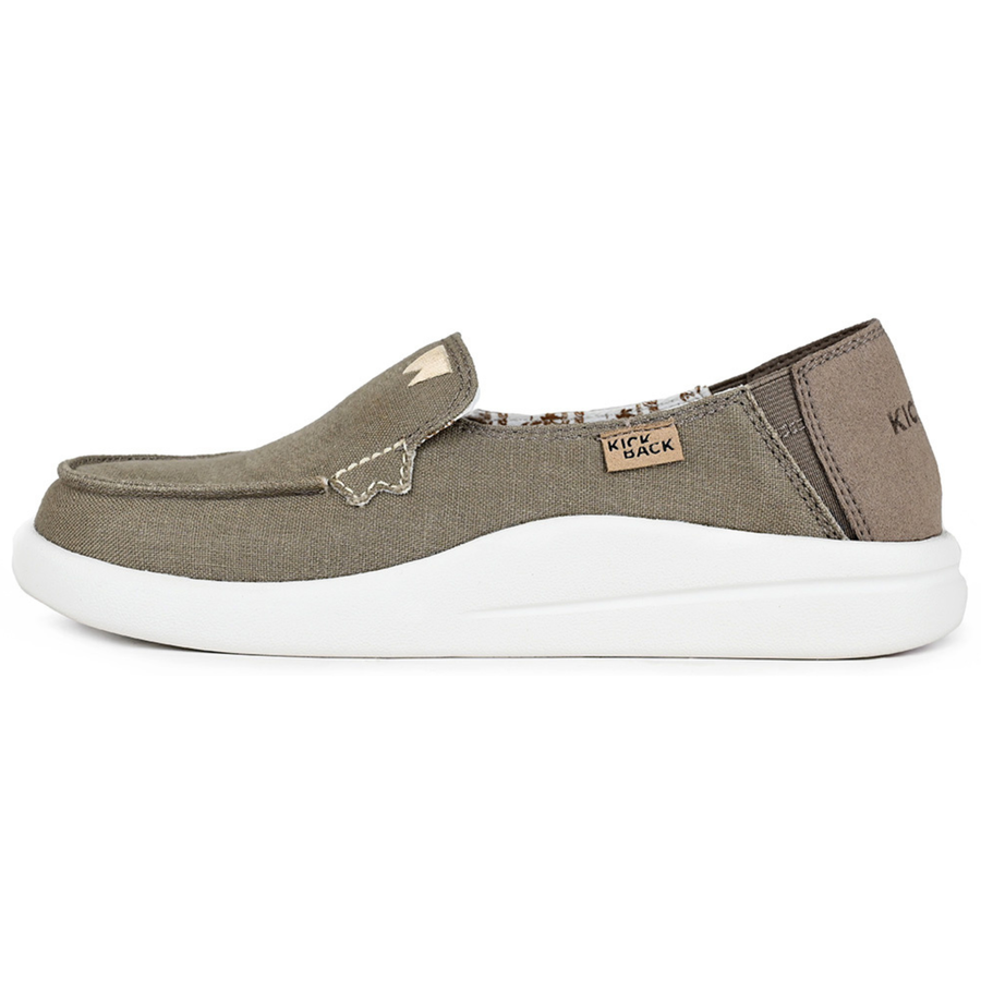 Kickback Rizzo Linen Loafer Taupe