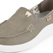 Kickback Rizzo Linen Loafer Taupe