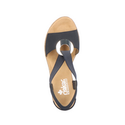 Rieker Wedge Sandal 624H6-Pazific