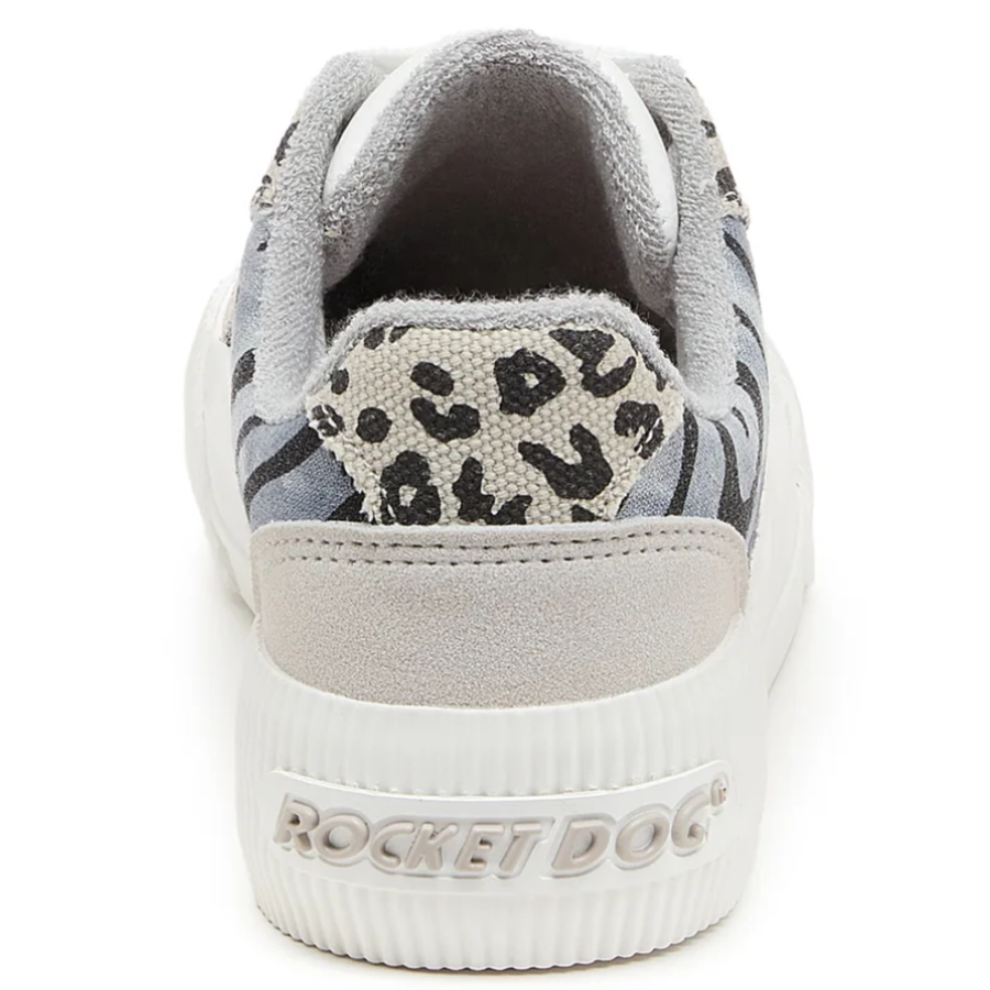 Rocket Dog Cheery Blocked Animal Print Grey