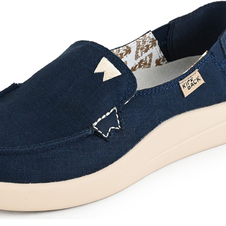 Kickback Rizzo Linen Loafer Navy