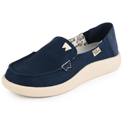 Kickback Rizzo Linen Loafer Navy