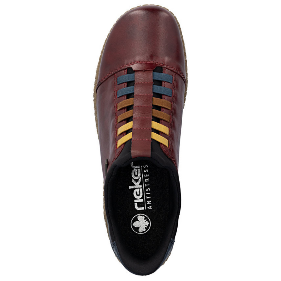 Rieker L7562 Ready2Go Vino Red